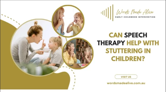 Can Speech Therapy in Melbourne Help with Stuttering in Children?